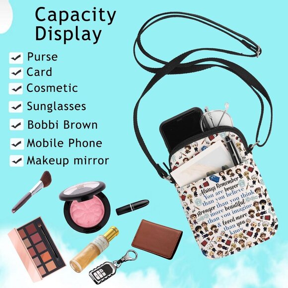 Doctor Who Police Box Crossbody Bag - Durable Canvas, Vivid 3D Design, Spacious - Picture 6 of 7